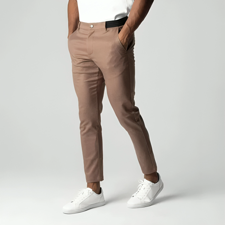 Romain | Pantalon Chino Homme Noir Slim