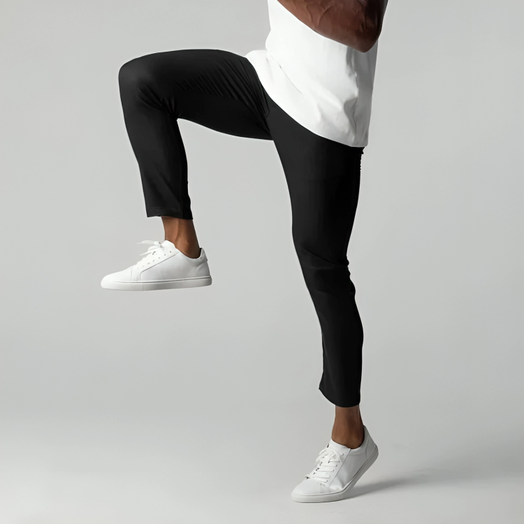 Romain | Pantalon Chino Homme Noir Slim