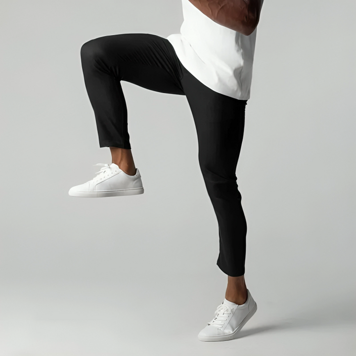 Romain | Pantalon Chino Homme Noir Slim