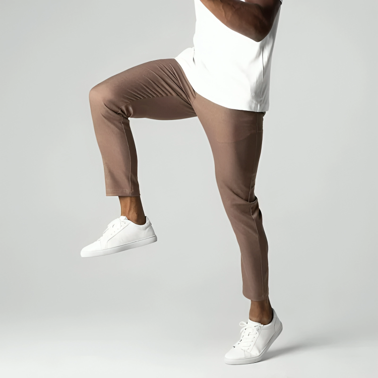 Romain | Pantalon Chino Homme Noir Slim