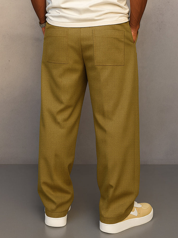 Florian | Pantalon Large Plissé à Cordons Homme