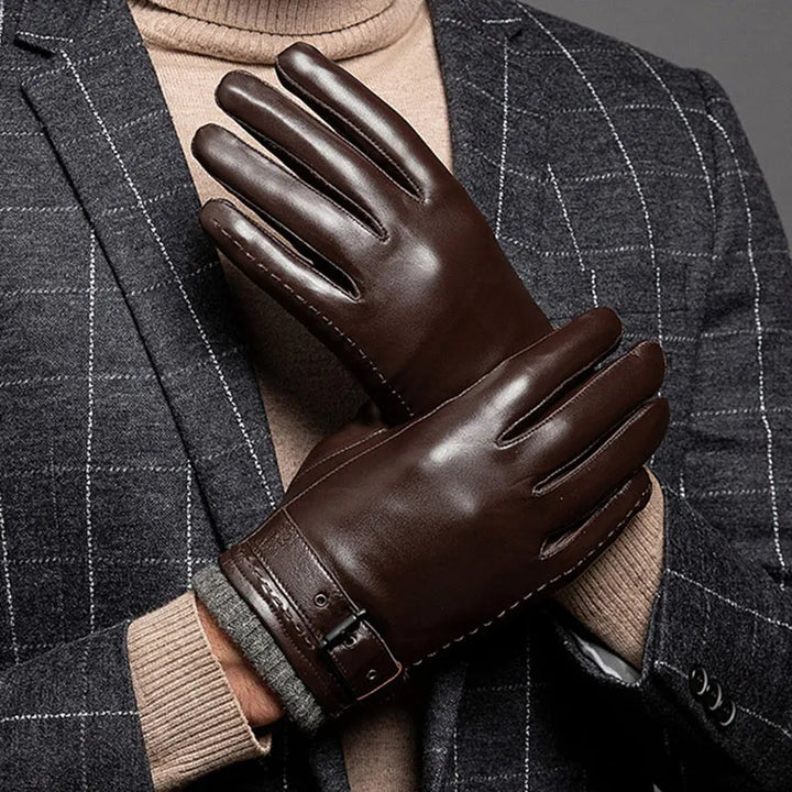 Simon | Gants en Cuir à Boucle