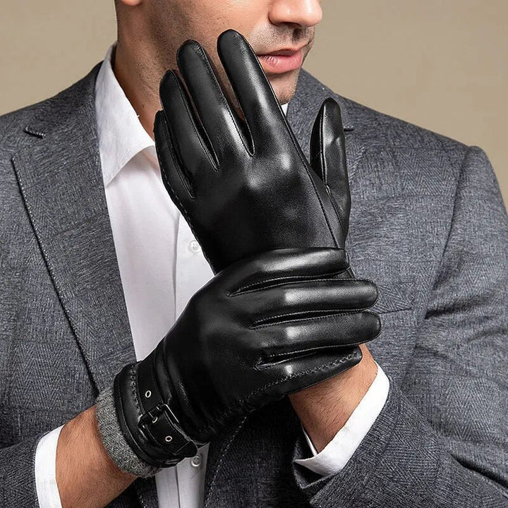 Simon | Gants en Cuir à Boucle
