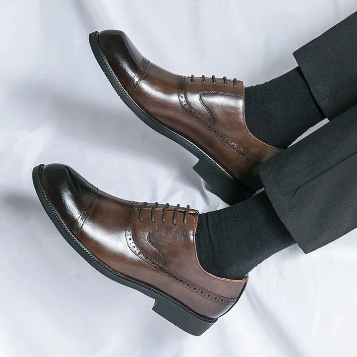 Simon | Chaussure Homme Derby Brogue Cuir Lacets