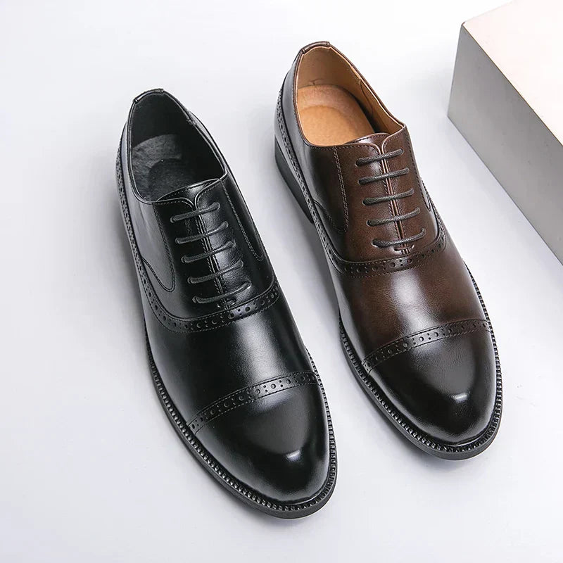 Simon | Chaussure Homme Derby Brogue Cuir Lacets