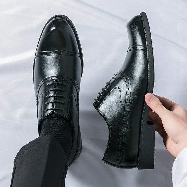 Simon | Chaussure Homme Derby Brogue Cuir Lacets