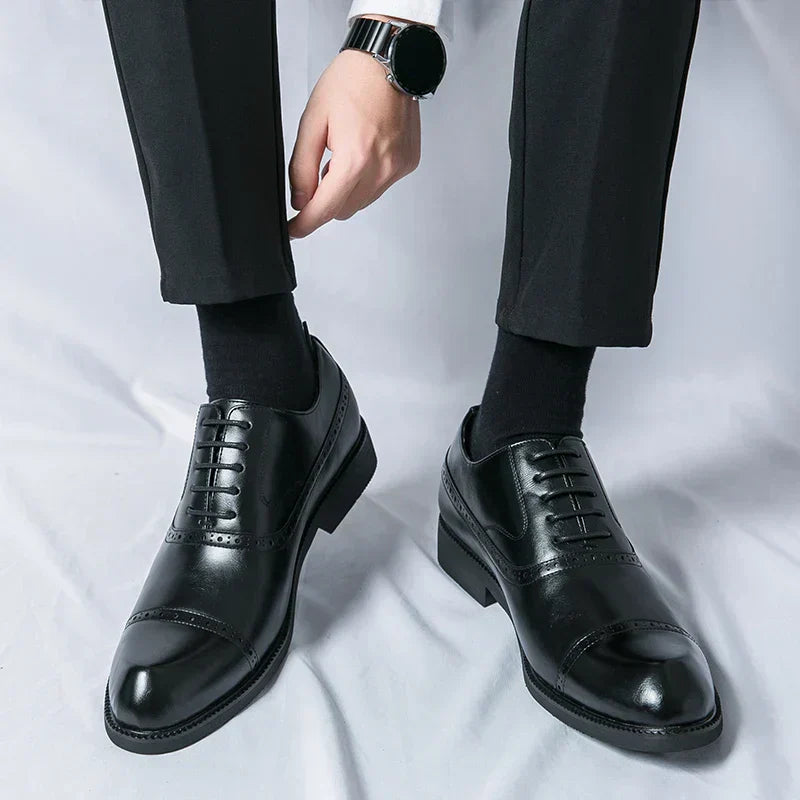 Simon | Chaussure Homme Derby Brogue Cuir Lacets