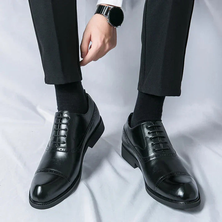 Simon | Chaussure Homme Derby Brogue Cuir Lacets