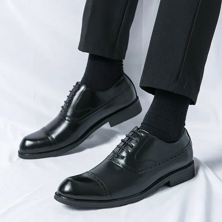 Simon | Chaussure Homme Derby Brogue Cuir Lacets
