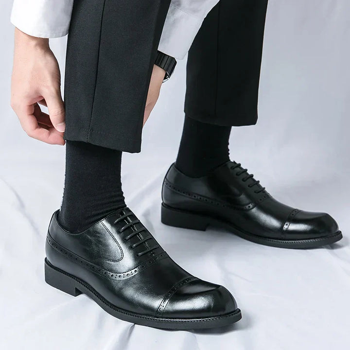 Simon | Chaussure Homme Derby Brogue Cuir Lacets