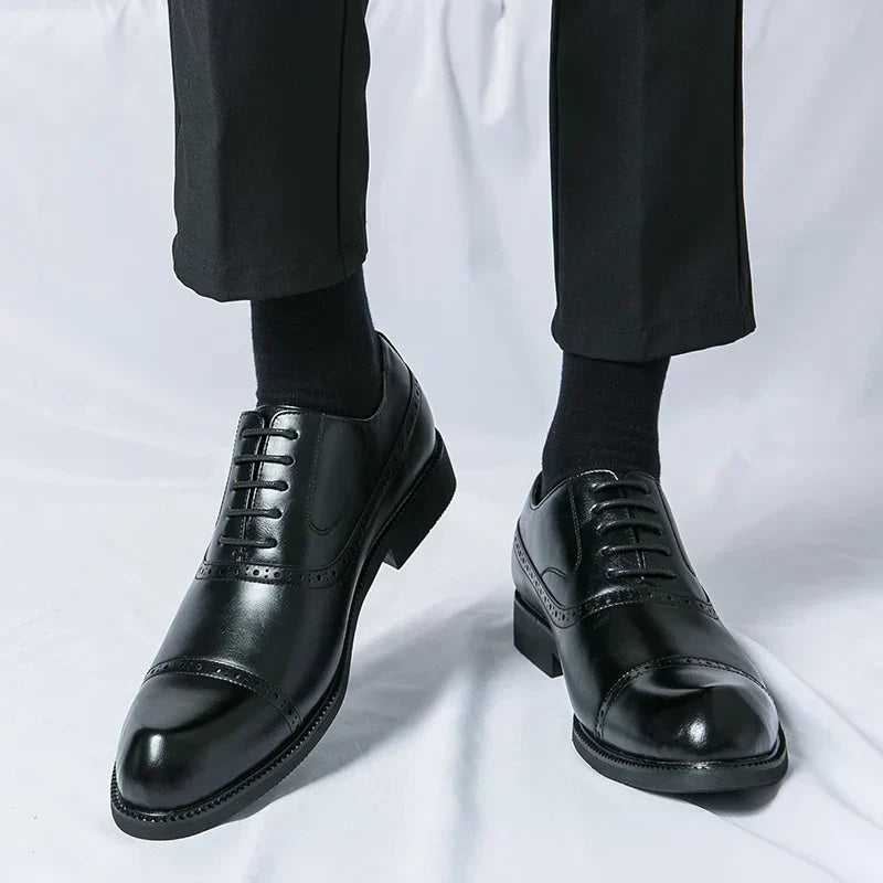 Simon | Chaussure Homme Derby Brogue Cuir Lacets