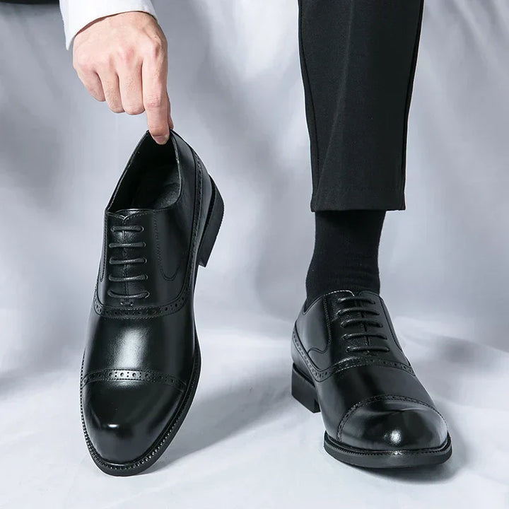 Simon | Chaussure Homme Derby Brogue Cuir Lacets
