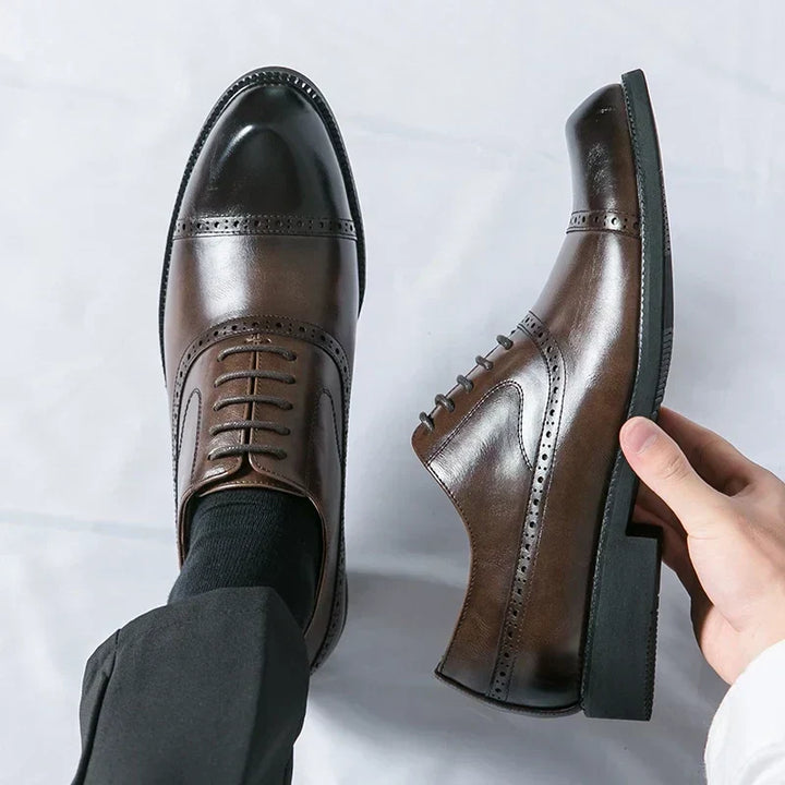 Simon | Chaussure Homme Derby Brogue Cuir Lacets