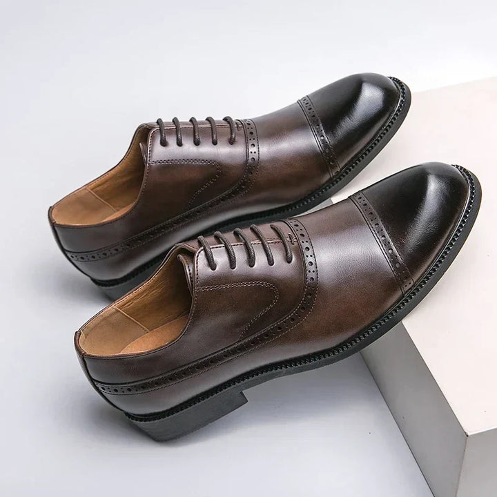 Simon | Chaussure Homme Derby Brogue Cuir Lacets