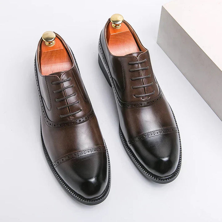 Simon | Chaussure Homme Derby Brogue Cuir Lacets