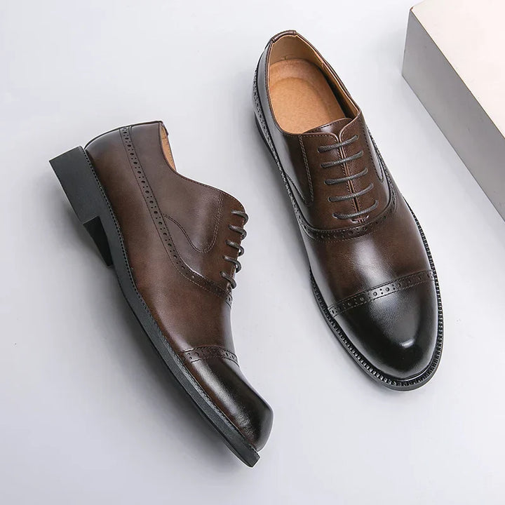 Simon | Chaussure Homme Derby Brogue Cuir Lacets