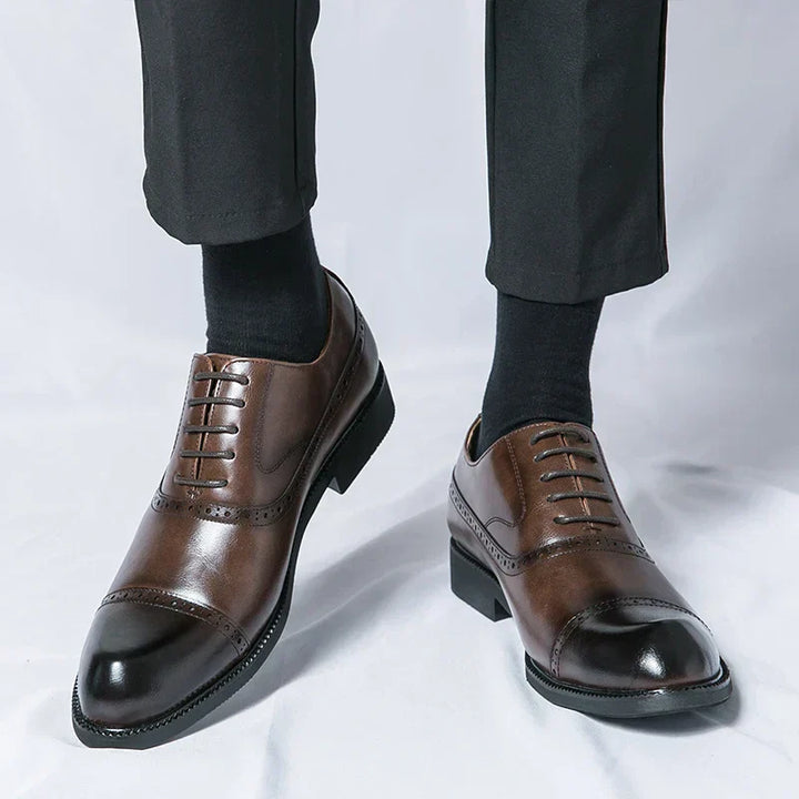 Simon | Chaussure Homme Derby Brogue Cuir Lacets