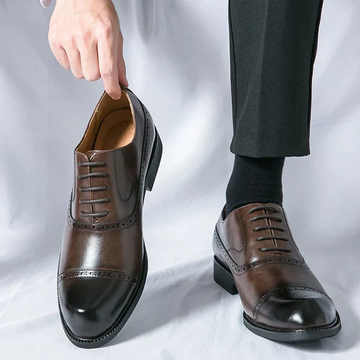 Simon | Chaussure Homme Derby Brogue Cuir Lacets