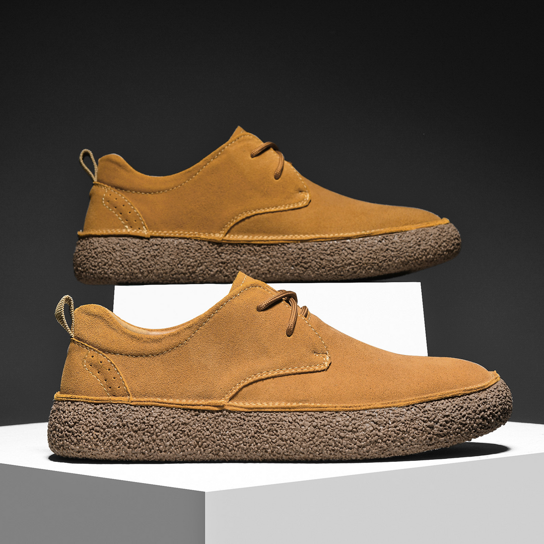Simon | Chaussures Derby Homme Daim Marron à Lacets