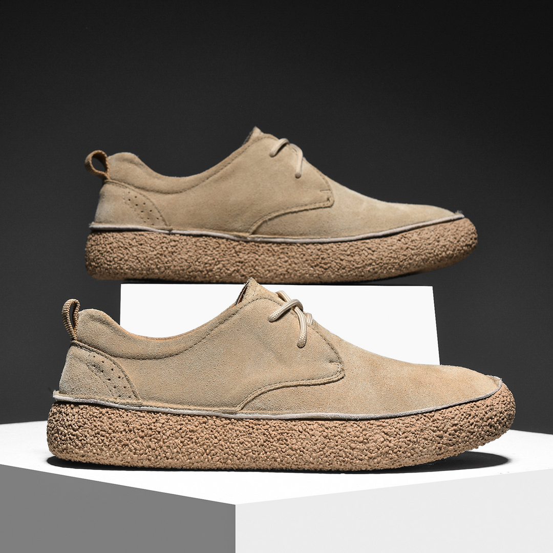 Simon | Chaussures Derby Homme Daim Marron à Lacets