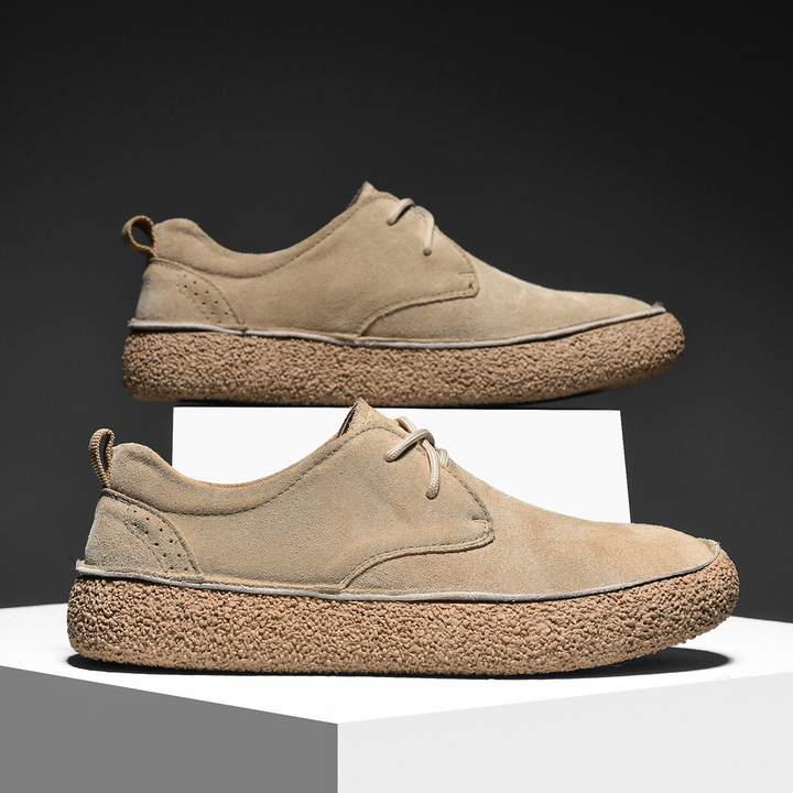 Simon | Chaussures Derby Homme Daim Marron à Lacets