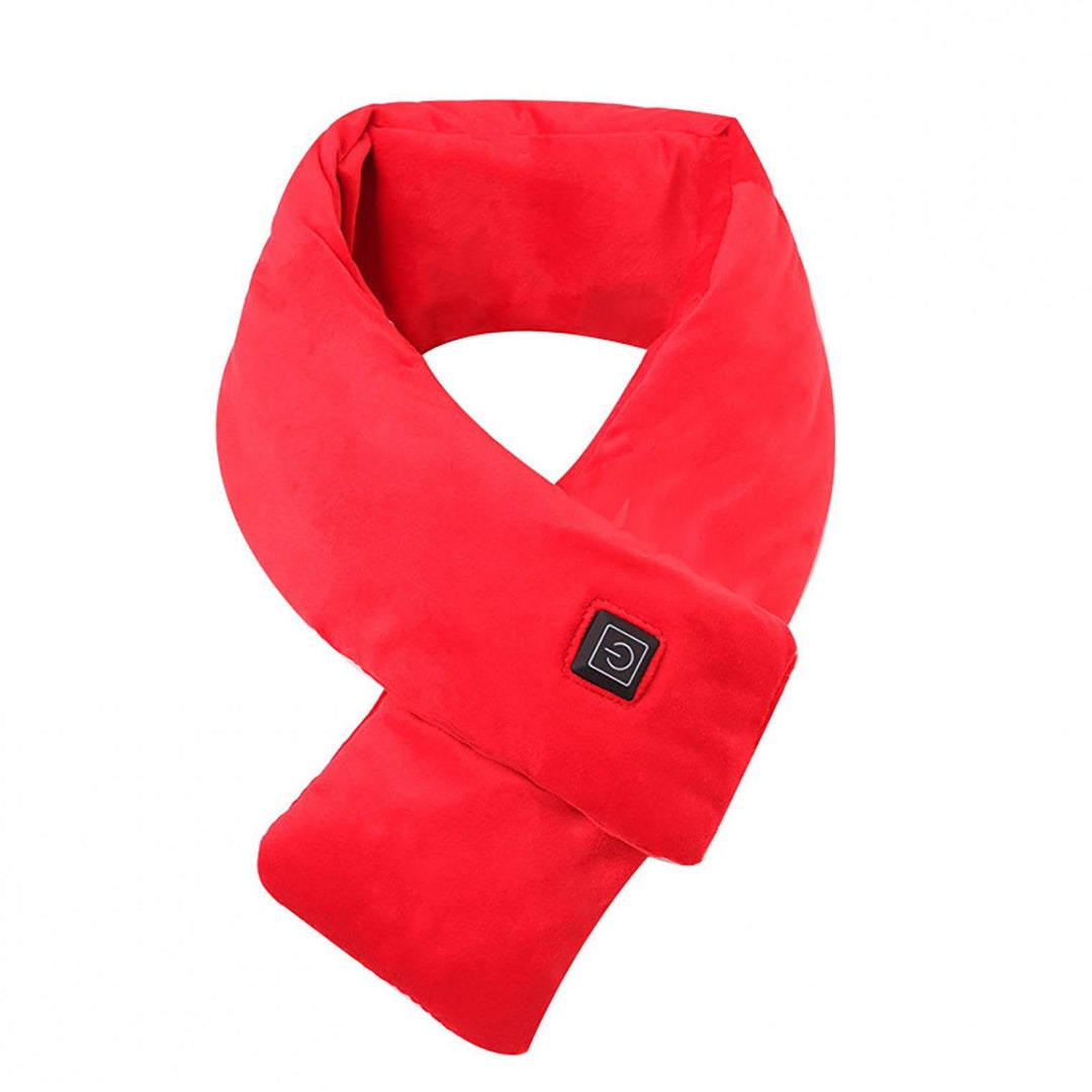 Théo | Écharpe Homme Fausse Fourrure Rouge Zippée