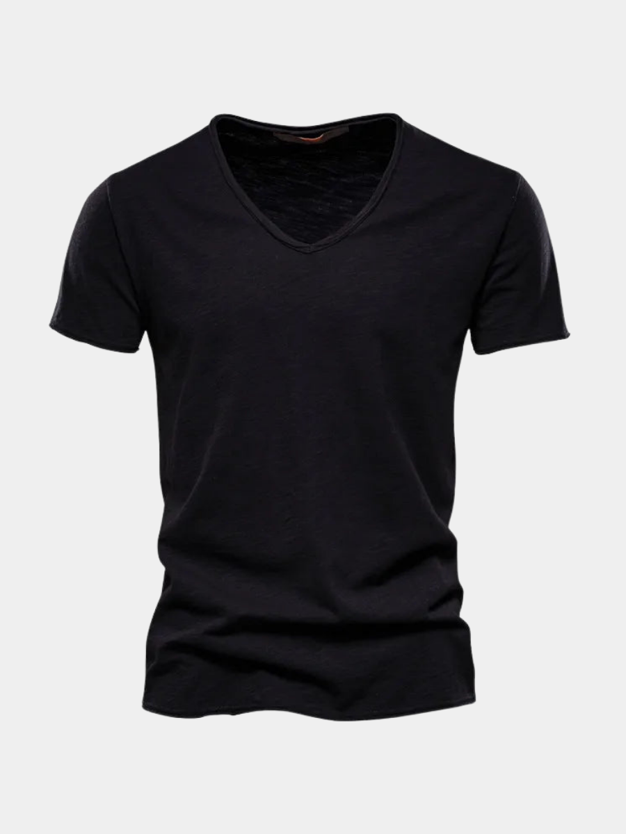 Théo | T-shirt col V manches courtes homme