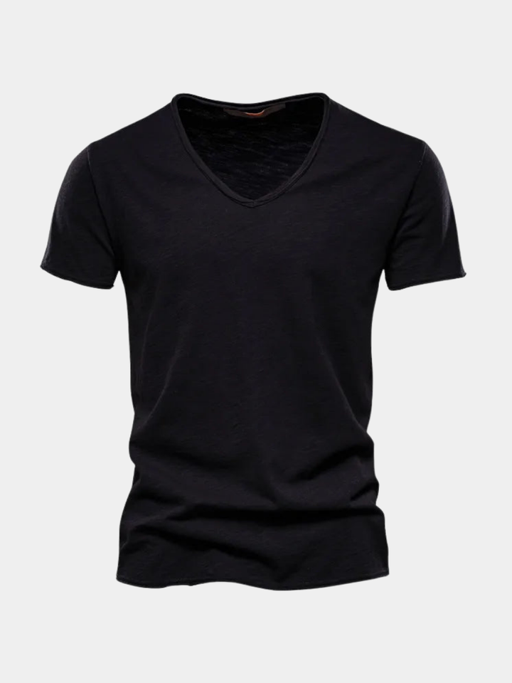 Théo | T-shirt col V manches courtes homme