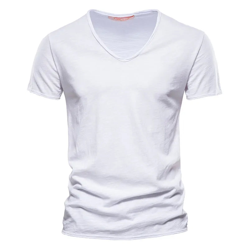 Théo | T-shirt col V manches courtes homme