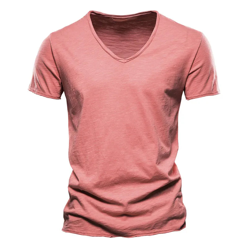 Théo | T-shirt col V manches courtes homme