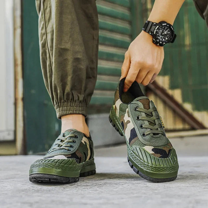 Thibault | Baskets Basses Homme Camouflage Mesh à Lacets