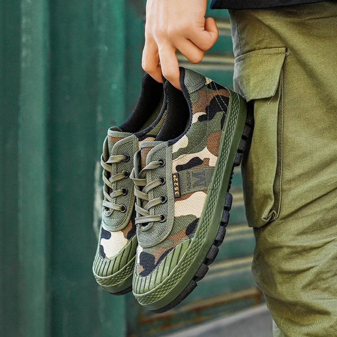 Thibault | Baskets Basses Homme Camouflage Mesh à Lacets