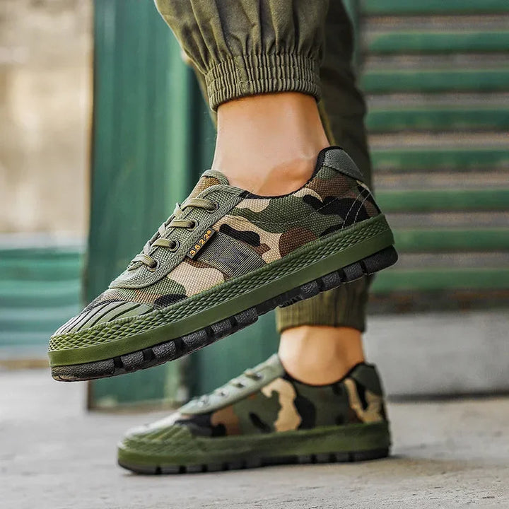 Thibault | Baskets Basses Homme Camouflage Mesh à Lacets