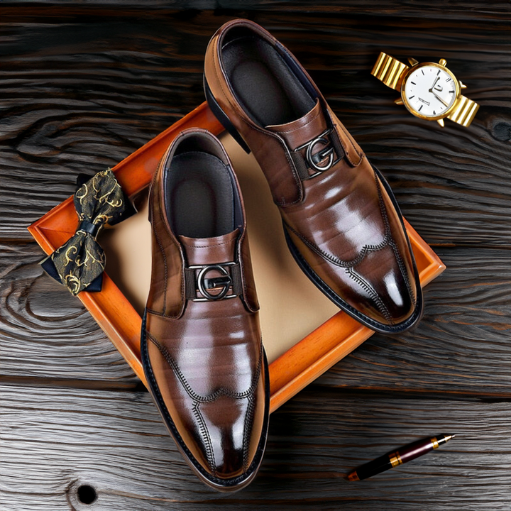 Thibault | Mocassin Homme Cuir à Boucle Marron