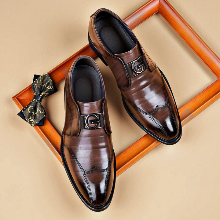 Thibault | Mocassin Homme Cuir à Boucle Marron
