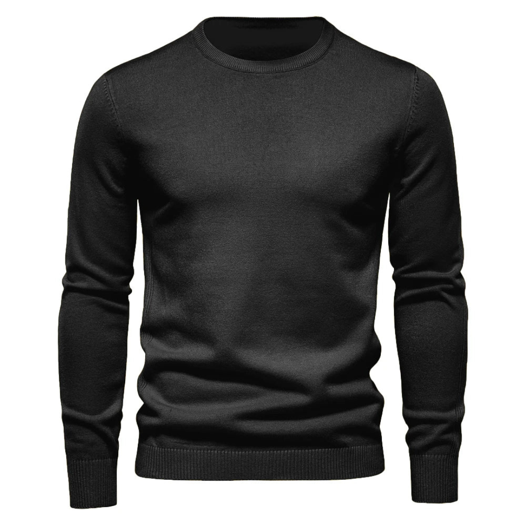 Thibault | Pull Col Rond Homme Ajusté Manches Longues
