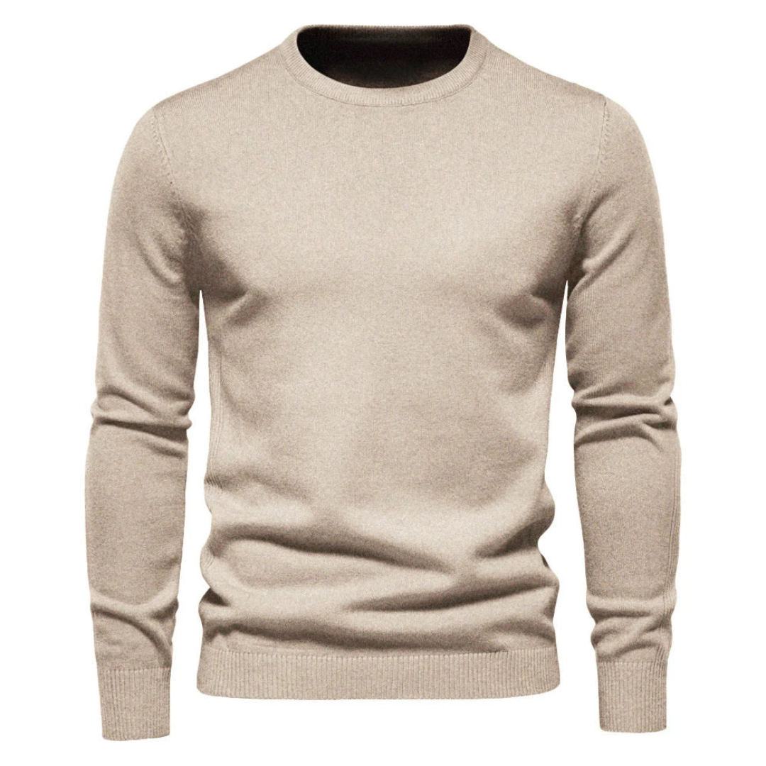 Thibault | Pull Col Rond Homme Ajusté Manches Longues