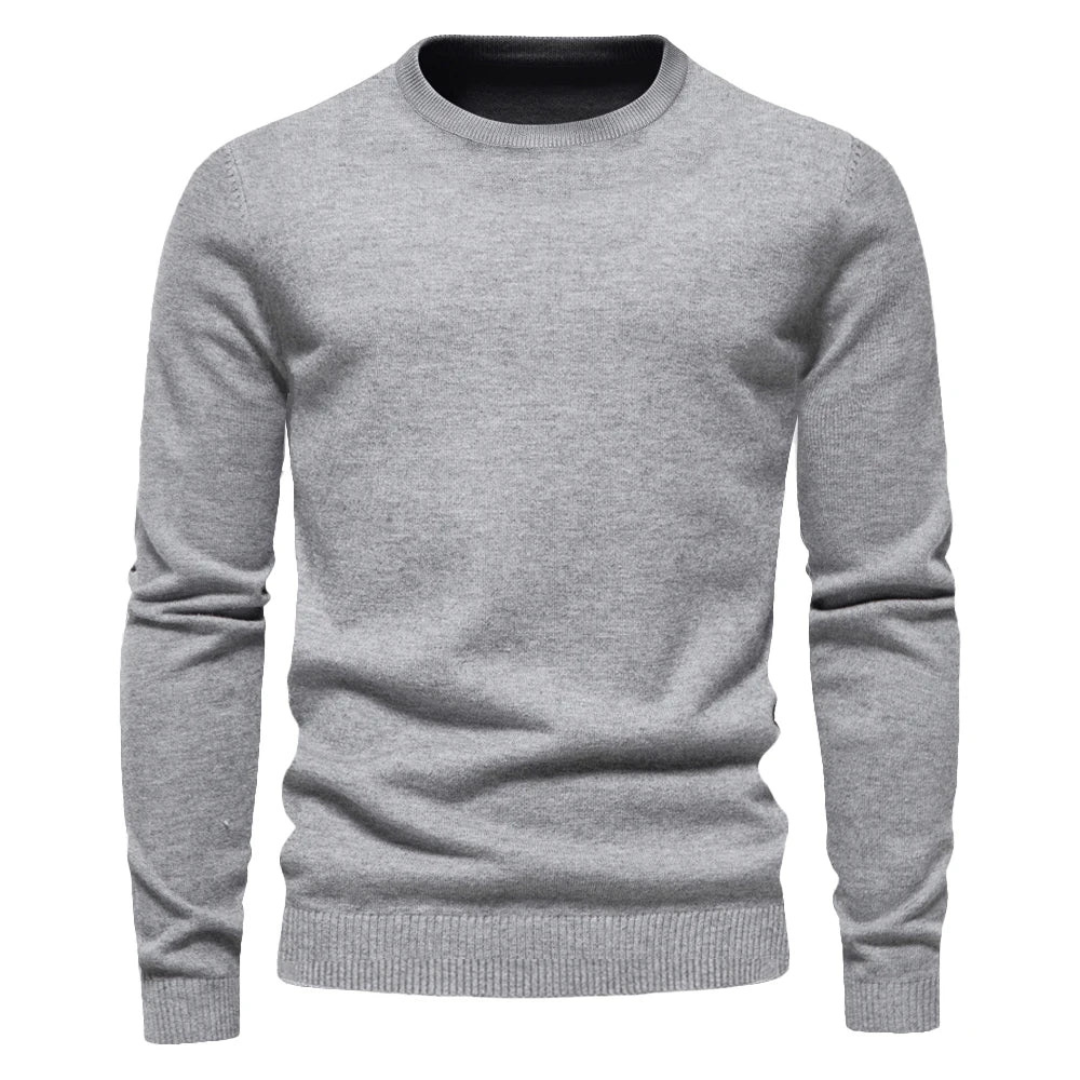 Thibault | Pull Col Rond Homme Ajusté Manches Longues