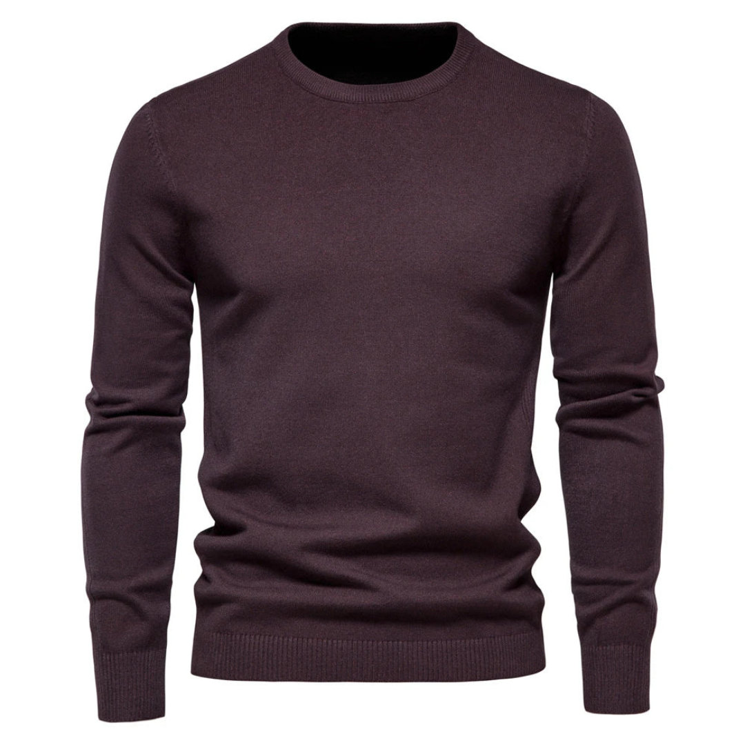 Thibault | Pull Col Rond Homme Ajusté Manches Longues