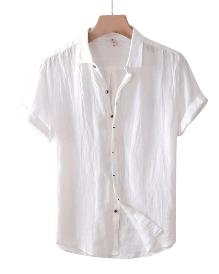 Thomas | Chemise Homme Blanche Manches Courtes