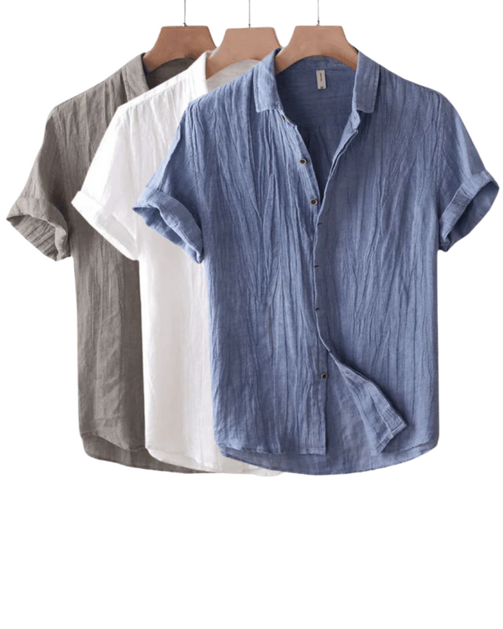 Thomas | Chemise Homme Blanche Manches Courtes