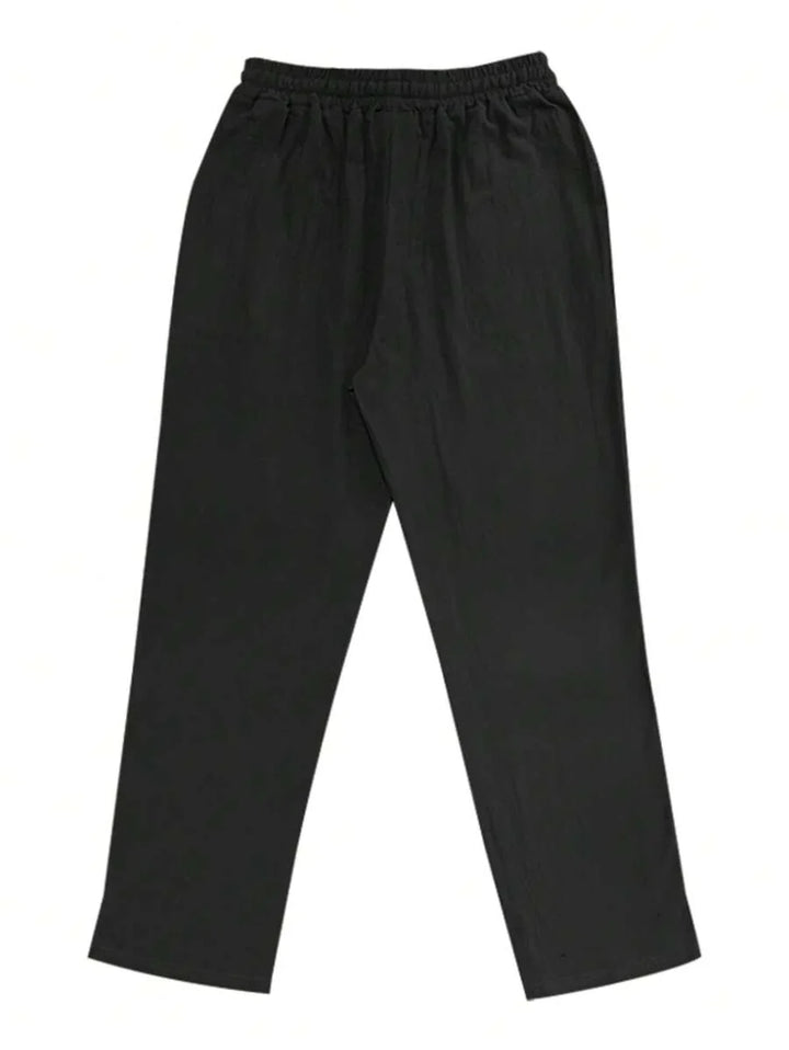 Thomas | Pantalon Homme Lin Blanc Taille Élastiquée