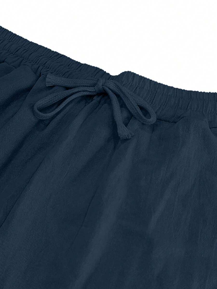 Thomas | Pantalon Homme Lin Blanc Taille Élastiquée