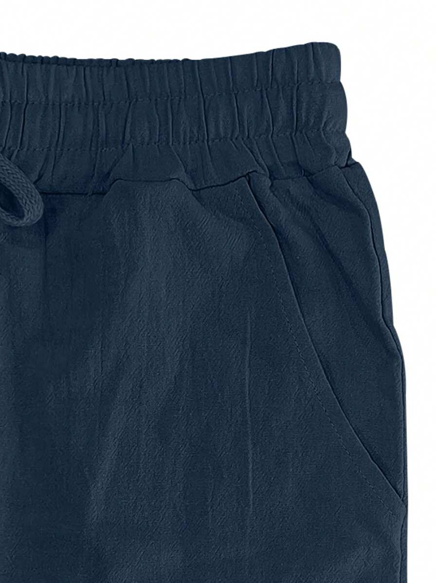 Thomas | Pantalon Homme Lin Blanc Taille Élastiquée