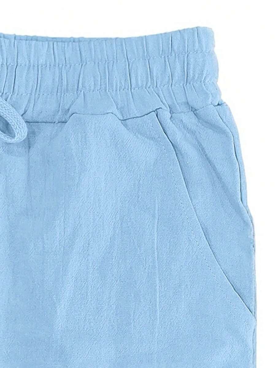 Thomas | Pantalon Homme Lin Blanc Taille Élastiquée