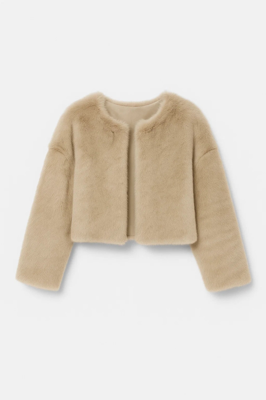 Émilie | Veste Courte en Fausse Fourrure Femme