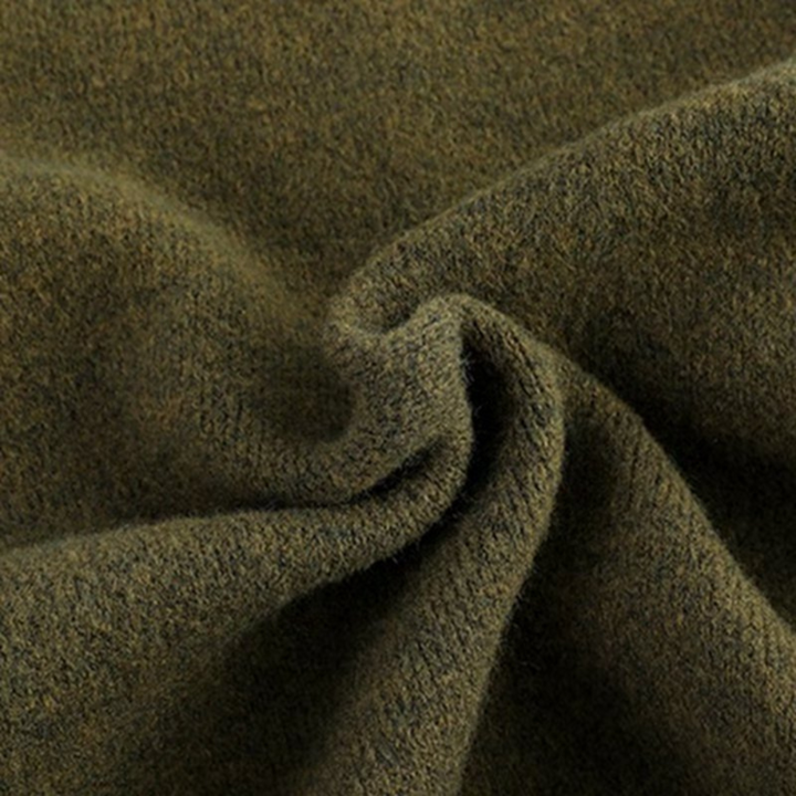 Victor | Cardigan Homme Laine Vert Olive Boutonné