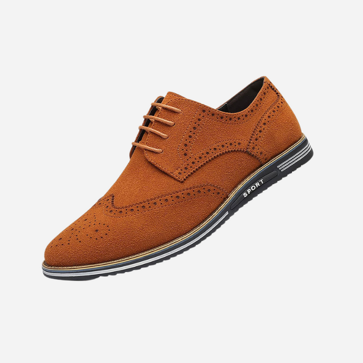 Victor | Chaussures Oxford Homme Daim Noir à Lacets