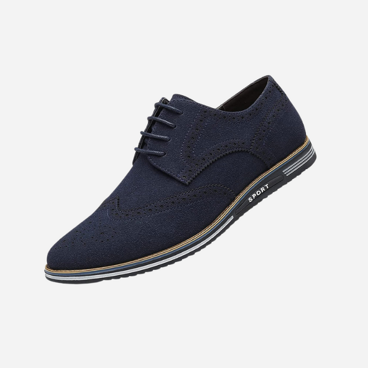 Victor | Chaussures Oxford Homme Daim Noir à Lacets