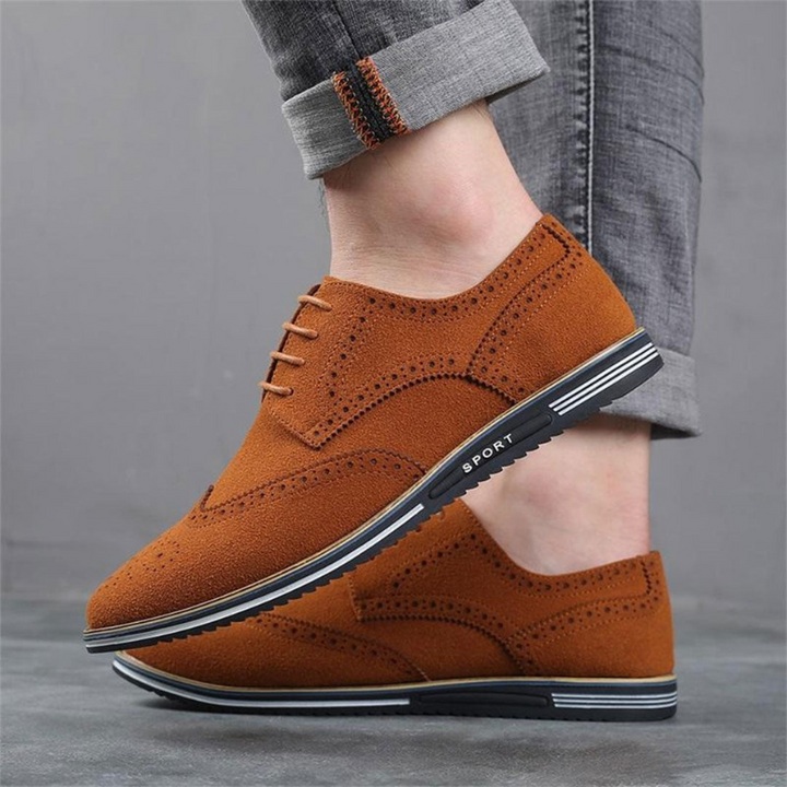 Victor | Chaussures Oxford Homme Daim Noir à Lacets